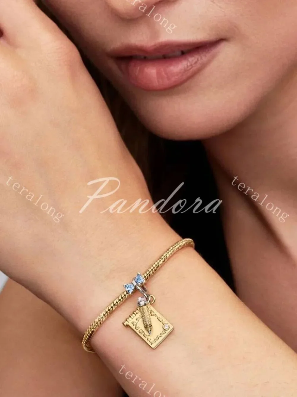 Pandora Bridgerton Dance Card & Pencil Dangle Charm
